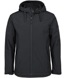 Black Hooded Softshell Jacket