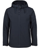 Navy Softshell Hooded Jacket