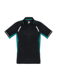 Black/Teal/Silver Polo