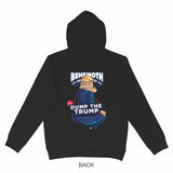 Adults Hoodie WITH ZIP - Dump the Trump