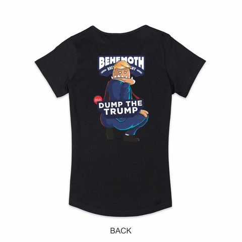 Ladies Scoop Neck Tee - Dump the Trump