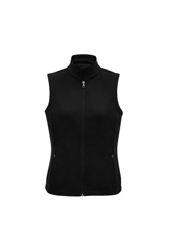 Ladies Softshell Vest - Black FBJ830L