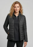 Ladies Quilted Jacket - Choose Zip Puller Colour