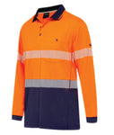 King Gee Workcool Hyperfreeze Hi-Vis Reflective Long Sleeve Polo