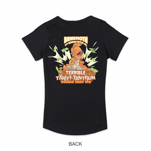 Ladies Scoop Neck Tee - Tariff Tantrum