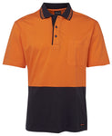 Orange/Navy Cotton Polo