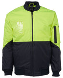 Flying Jacket Lime/Navy Front of Jacket