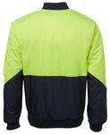 Flying Jacket Lime/Navy Back of Jacket