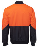 Flying Jacket Orange/Navy Back of Jacket