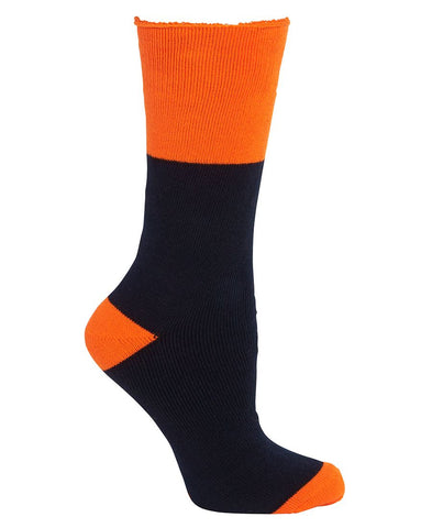 Navy/Orange Socks