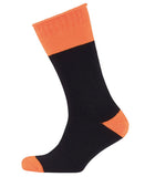Black/Orange Bamboo Work Socks Ultra Thick