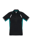 Black/Teal/Silver Polo