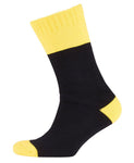 Black Yellow Bamboo Work Socks Ultra Thick