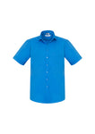 Cyan Blue Short Sleeve Shirt