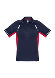 Navy/Red/Silver Polo