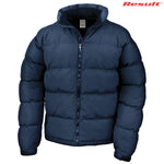 Navy Unisex Puffer Jacket Front