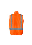Basic 4 in 1 Waterproof Jacket. Orange/Navy. Vest part