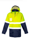 Yellow/Navy Ultralite Waterproof Jacket with Hood Up