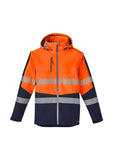 Orange/Navy 2 in 1 Softshell Jacket