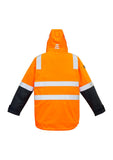 Orange & Navy 4 in 1 Hi Viz Waterproof Jacket