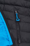 Black/Pacific Blue Contrast Colours on Jacket